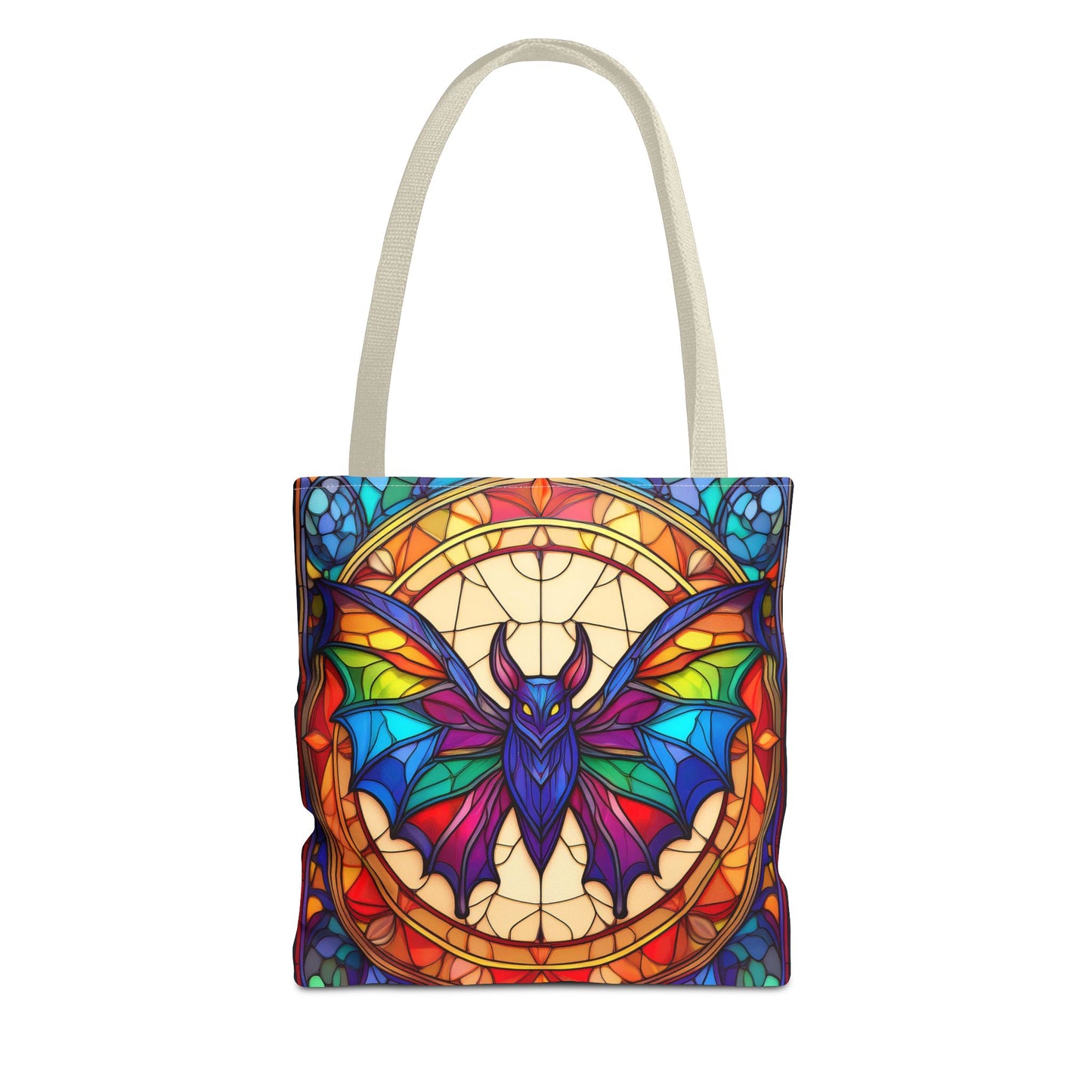 Bat Stained Glass Style Tote Bag