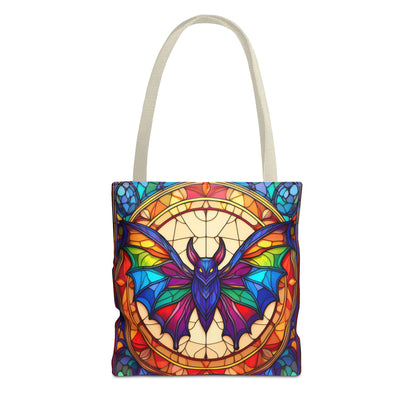 Bat Stained Glass Style Tote Bag