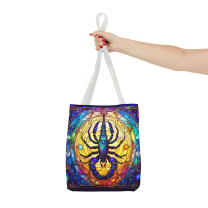 Scorpio Stained Glass Style Tote Bag (All Over Print)