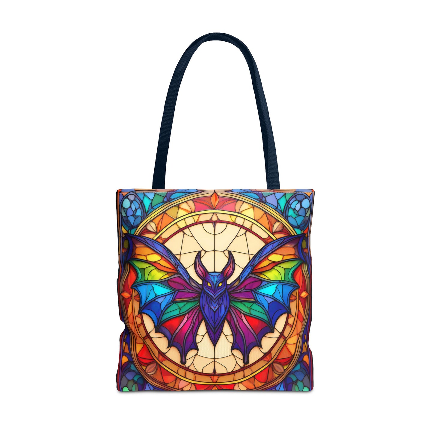 Bat Stained Glass Style Tote Bag