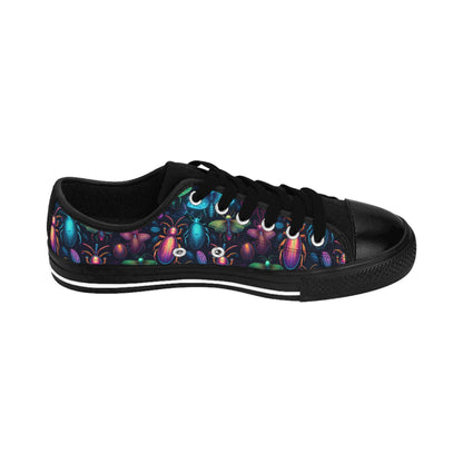 Neon Creepy Crawlies - Women's Classic Low Top Sneakers