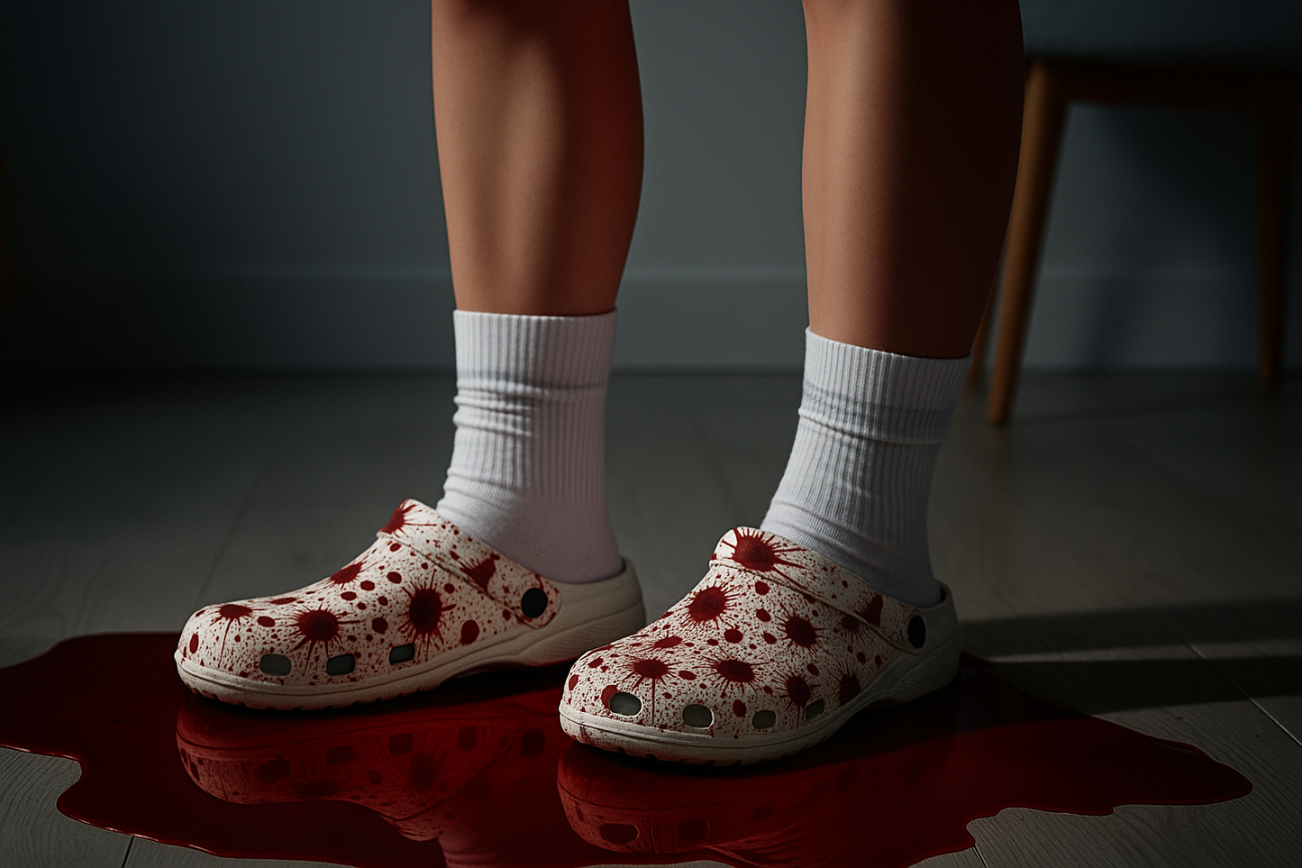 Blood Splattered Clogs