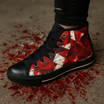 Bloody Glass Shards - Men's Classic High Top Sneakers