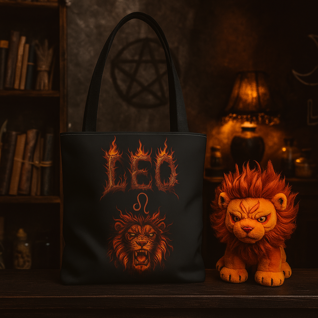 Leo Zodiac Metal Tote Bag