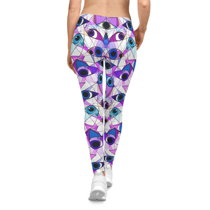 Artsy Cubist Eye Leggings