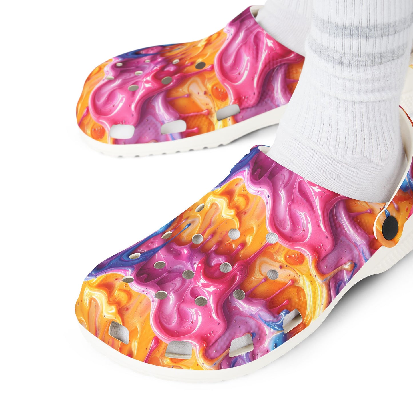 Melted Frosting Unisex Clogs