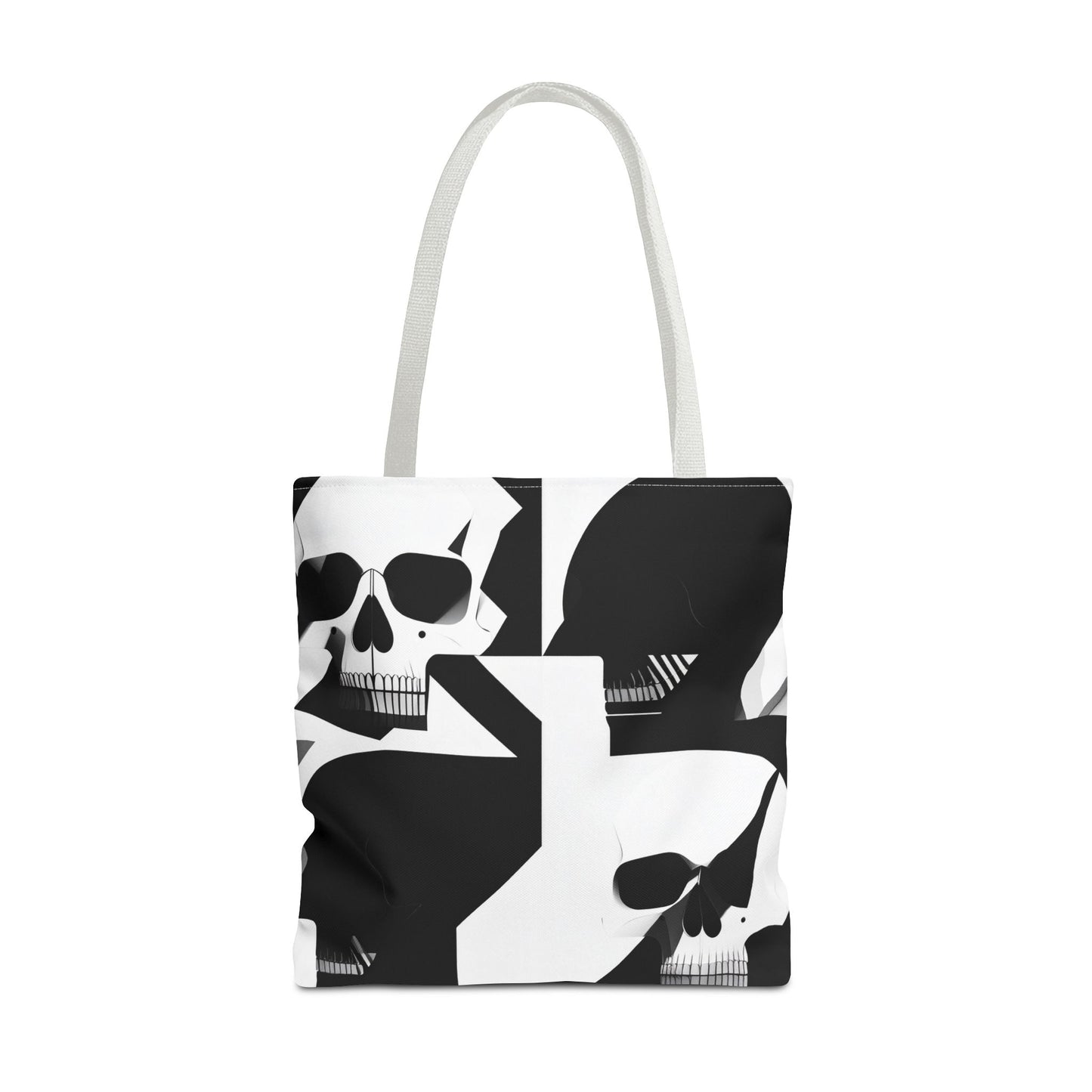 Bauhaus Skull Print Tote Bag