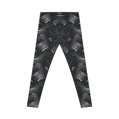 Dark Raven Pattern Leggings