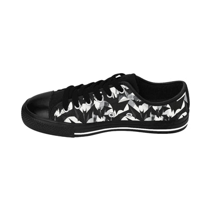 Bat Cubism - Women's Classic Low Top Sneakers