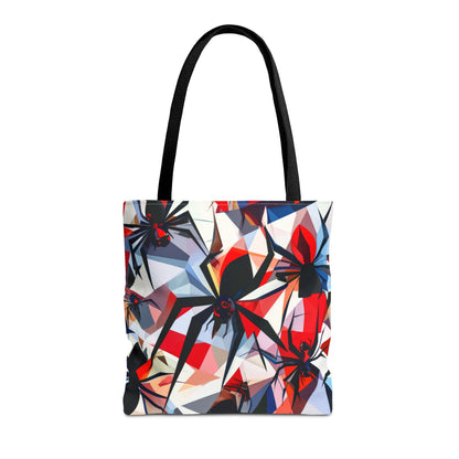 Stained Glass Cubist Style Spider Tote