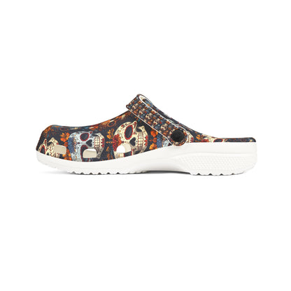 Sugar Skulls & Marigolds Unisex Clogs