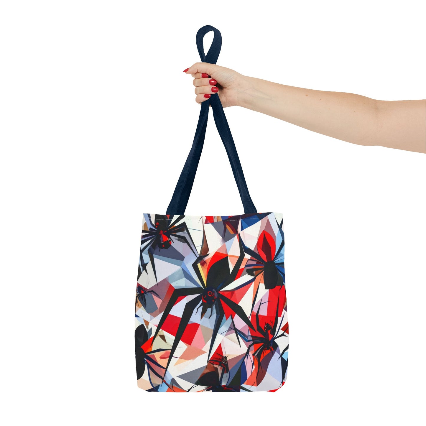 Stained Glass Cubist Style Spider Tote