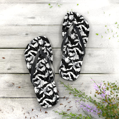 Bat Cubism Flip Flops