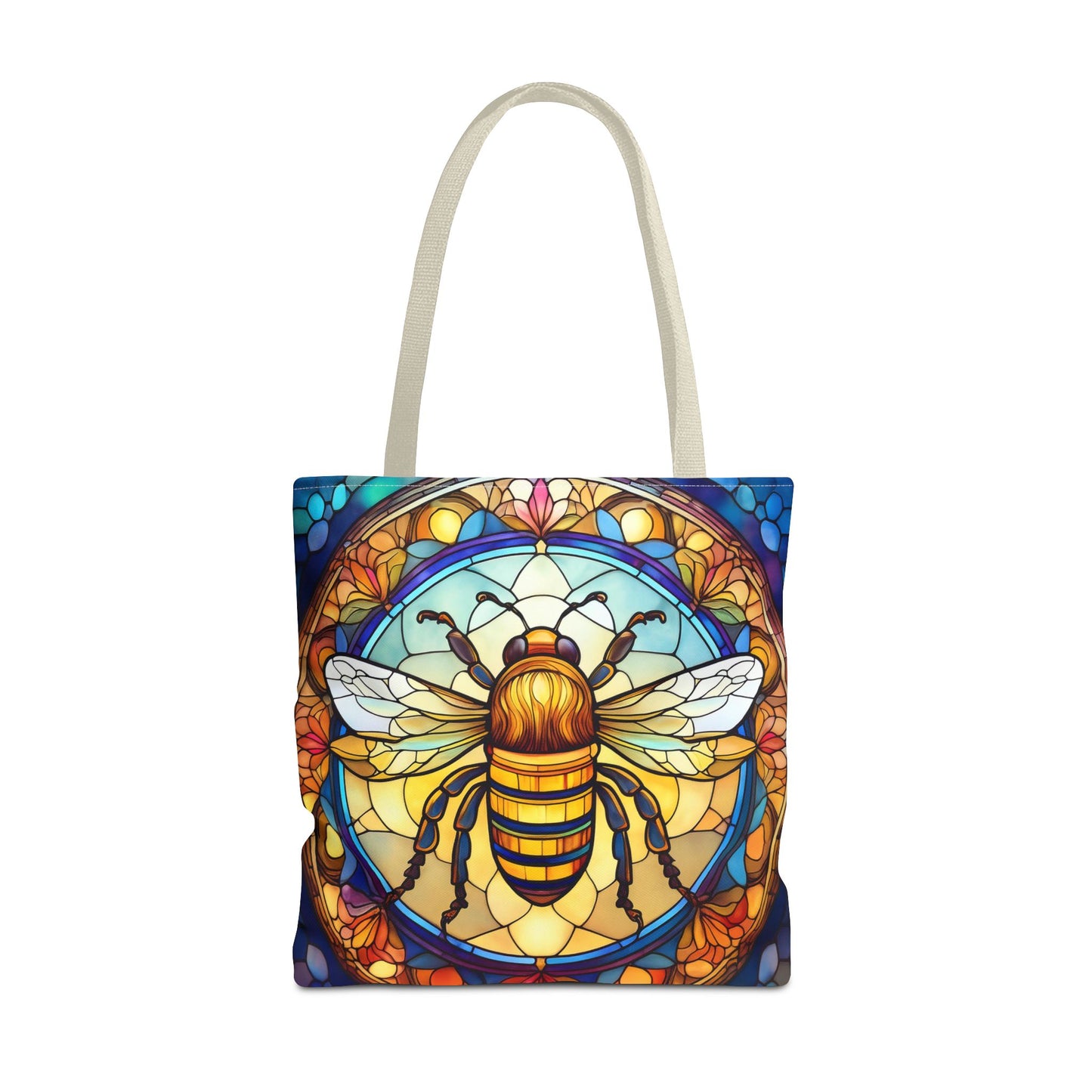 Stained Glass Bee Tote Bag