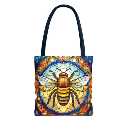 Stained Glass Bee Tote Bag
