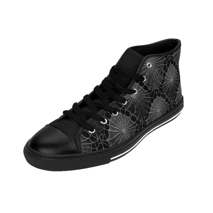 Dark Spiderwebs - Women's Classic High Top Sneakers