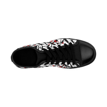Broken Glass Cubism - Women's Classic Low Top Sneakers