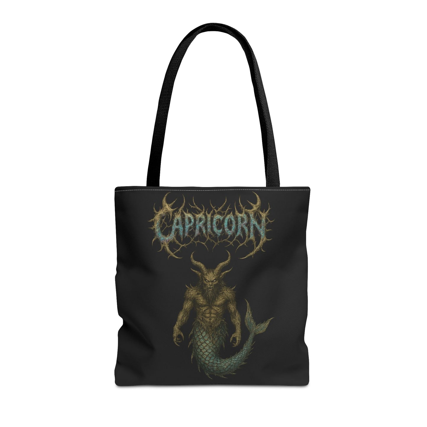 Capicorn Zodiac Metal Tote Bag
