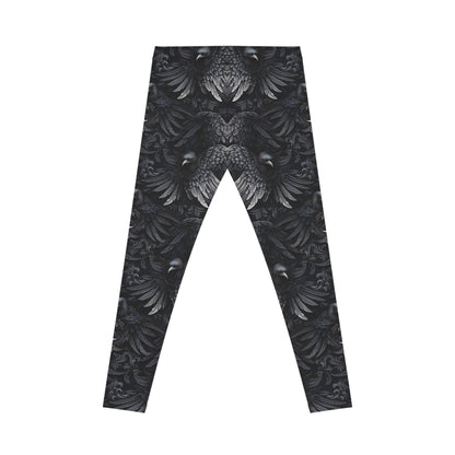 Dark Raven Pattern Leggings