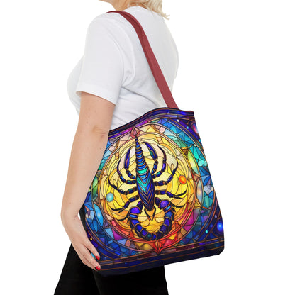 Scorpio Stained Glass Style Tote Bag (All Over Print)