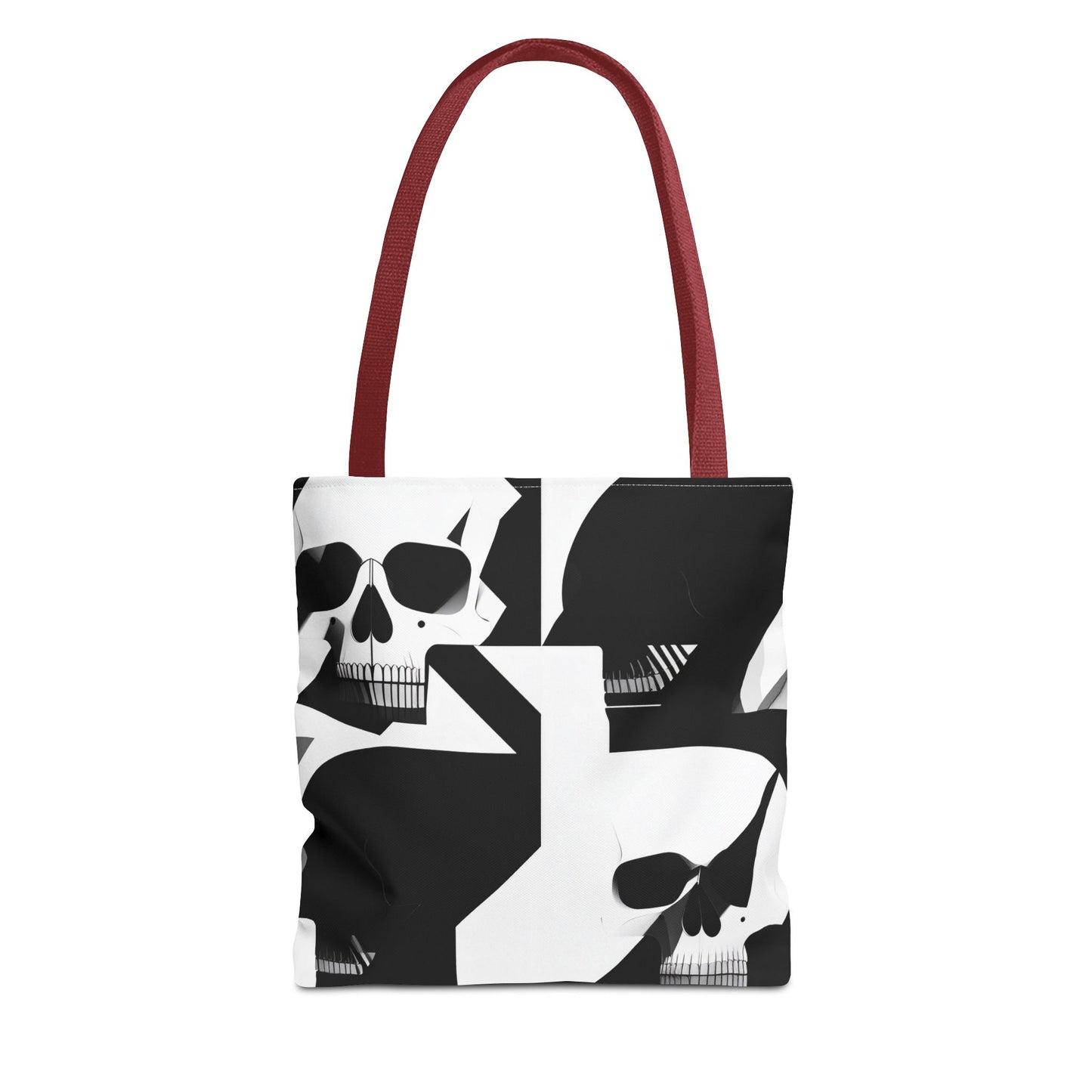 Bauhaus Skull Print Tote Bag