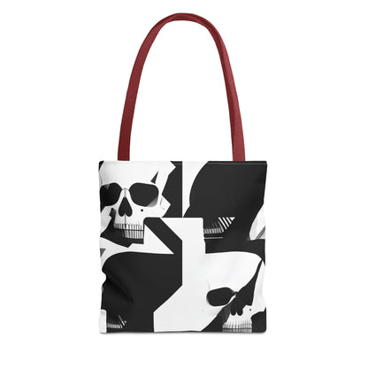Bauhaus Skull Print Tote Bag