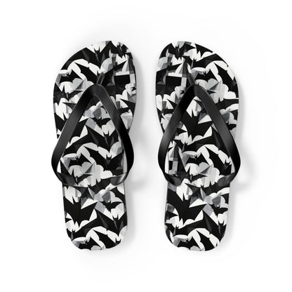 Bat Cubism Flip Flops
