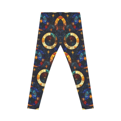 Celestial Stained Glass Style Leggings