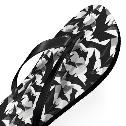 Bat Cubism Flip Flops