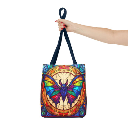 Bat Stained Glass Style Tote Bag