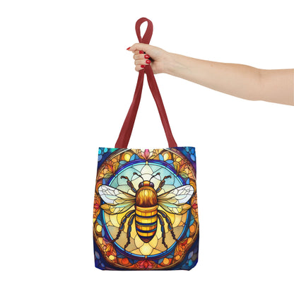 Stained Glass Bee Tote Bag