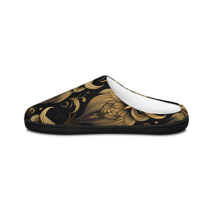 Art Deco Owl - Luxurious Women's Indoor Slippers