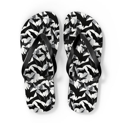 Bat Cubism Flip Flops
