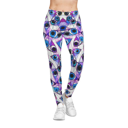 Artsy Cubist Eye Leggings