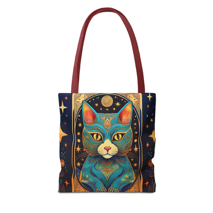 Tarot Style Cat Tote Bag