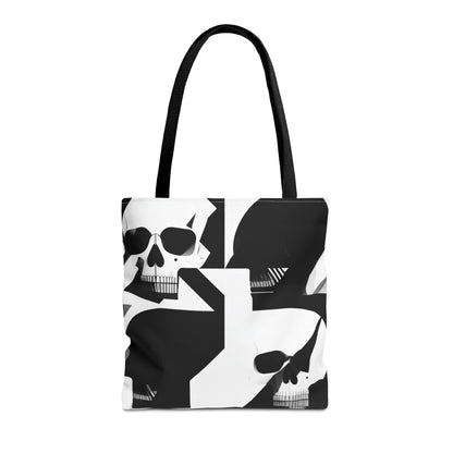 Bauhaus Skull Print Tote Bag