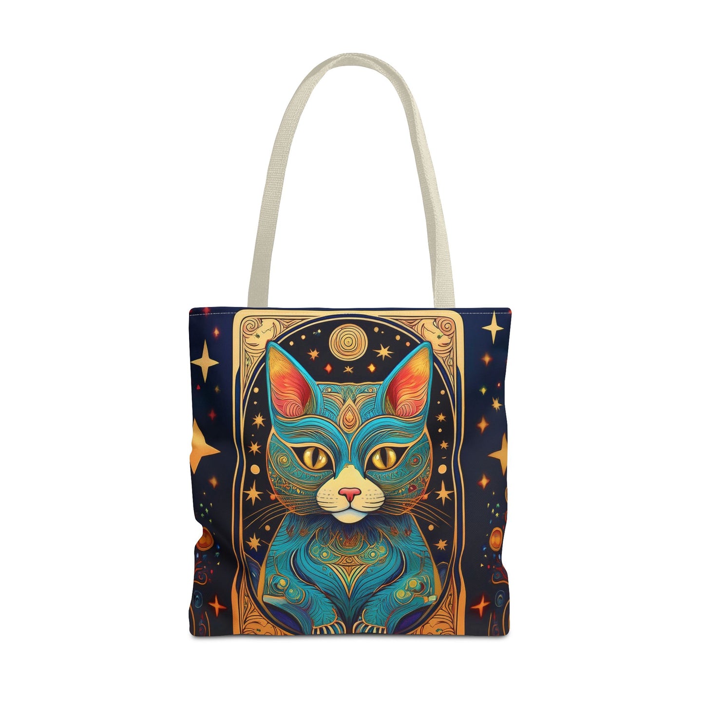 Tarot Style Cat Tote Bag