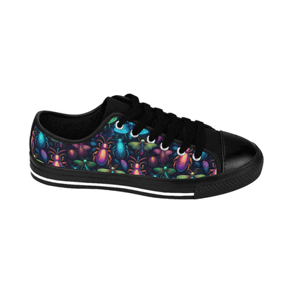 Neon Creepy Crawlies - Women's Classic Low Top Sneakers