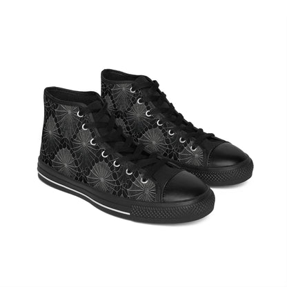 Dark Spiderwebs - Women's Classic High Top Sneakers