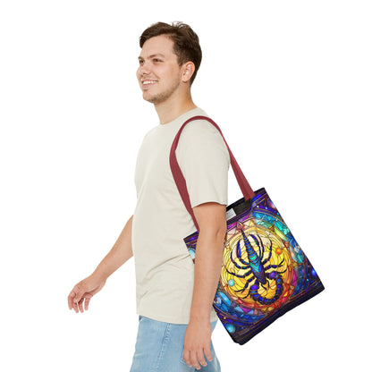 Scorpio Stained Glass Style Tote Bag (All Over Print)