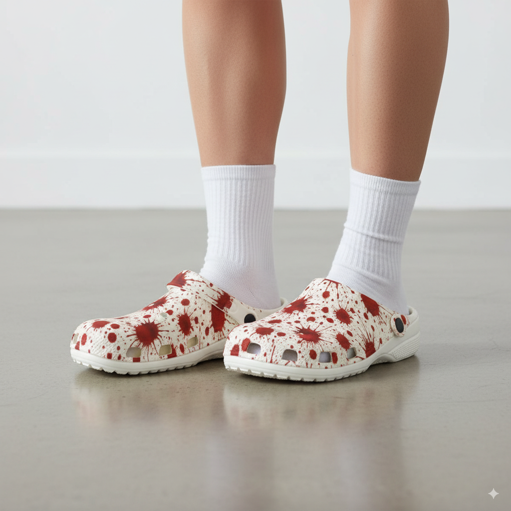 Blood Splattered Clogs
